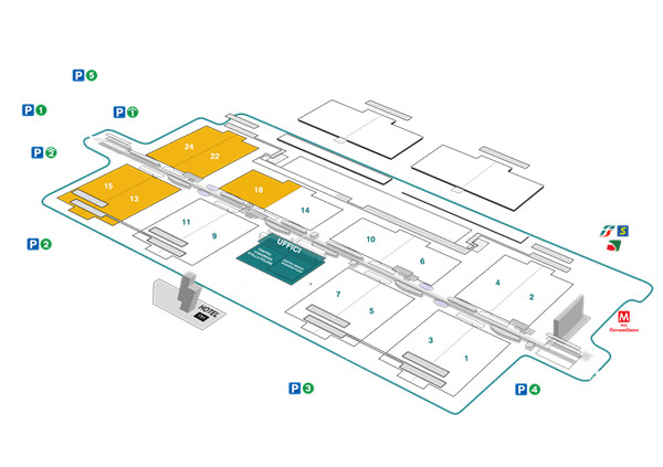 意大利雙輪車展展會場地平面圖