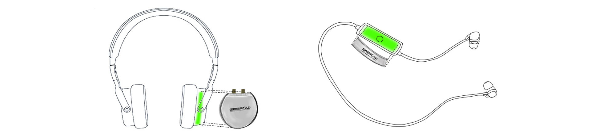 格瑞普藍牙耳機電池